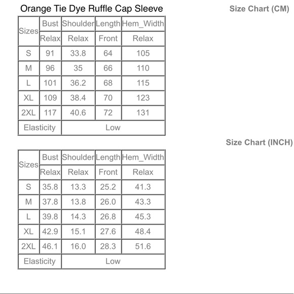 1 left! Orange/Blue Slvless Top w/Ruffles &Pocket! - Picture 4 of 6